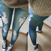 Ladies Distressed Vintage Jeans